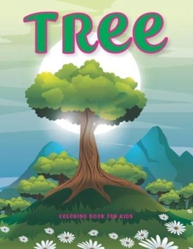 Tree Coloring Book For Kids: An Easy coloring book and Activity Book for Kids Ages 4-8, A Coloring Book for Nature Lovers- 50 Coloring and Redrawing Trees