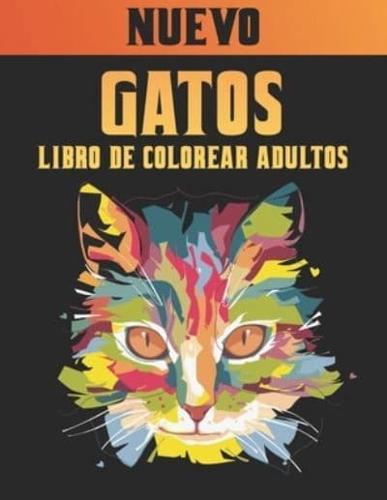 Libro de Colorear Gatos Adultos: Libro de Colorear para Adultos 50 Gatos de una cara Libro de Colorear 100 Páginas Alivio del Estrés Libro de Colorear Gatos Regalo para amantes de los Gatos