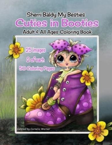 Sherri Baldy My Besties Cuties in Booties Coloring book