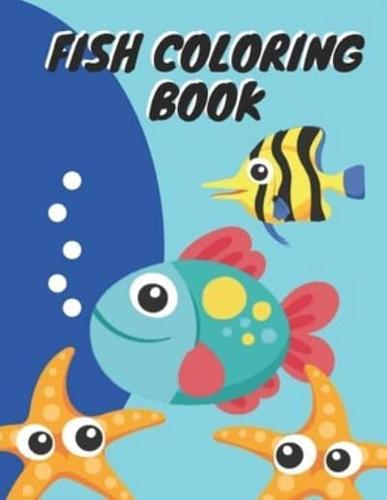 Fish Coloring Book : Fishing Lovers Best fish coloring book for kids. Included saltwater fish and best for kids ages 4-8: fish coloring book for 2,4,6 & 8 ages kids. Best gift and activity coloring book for kids Perfect Fishing Activity Coloring Book