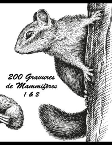 200 Gravures de Mammifères 1 & 2