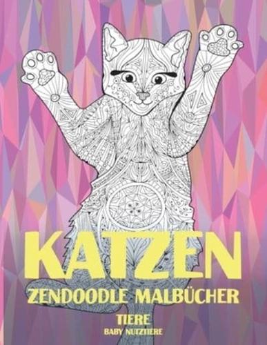 Zendoodle Malbücher - Baby Nutztiere - Tiere - Katzen