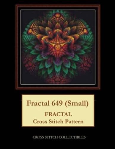 Fractal 649 (Small): Fractal Cross Stitch Pattern