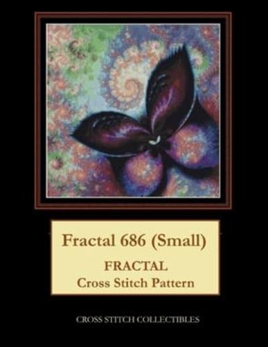 Fractal 686 (Small): Fractal Cross Stitch Pattern