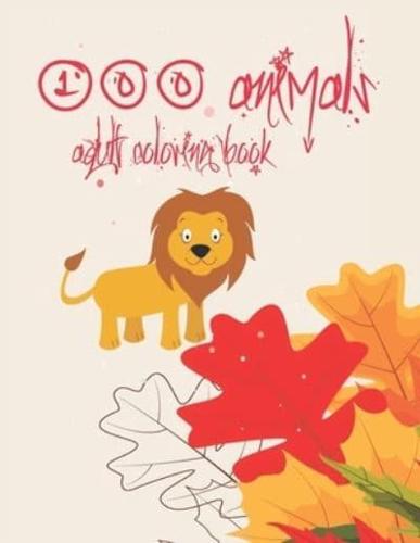 Animals Coloring Book for Adults, 103 Pages