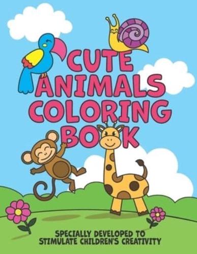 Cute Animals Coloring Book