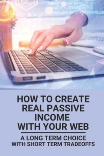 How To Create Real Passive Income With Your Web