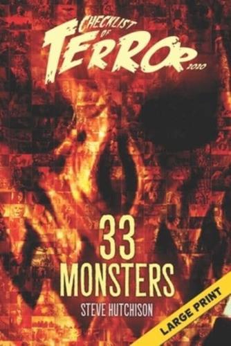 Checklist of Terror 2020: 33 Monsters (Large Print)