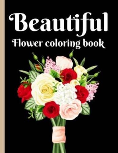 Beautiful Flower Coloring Book