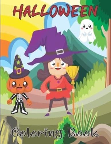 Halloween Coloring for kids: Amazing  Spooky Halloween Coloring Book for Kids ages 4 Years and up   I Spy Halloween Coloring Book for Kids