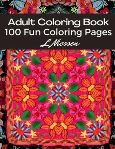 100 Fun Coloring Pages Adult Coloring Book