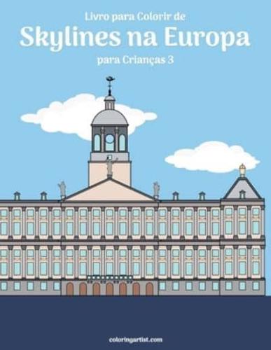 Livro para Colorir de Skylines na Europa para Crianças 3