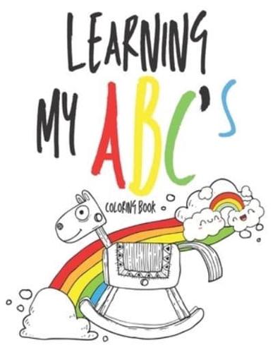 Learning My Abc's Coloring Book