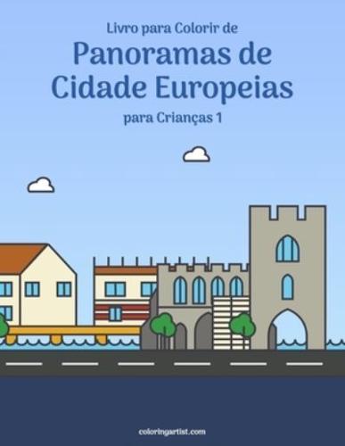 Livro para Colorir de Panoramas de Cidade Europeias para Crianças 1