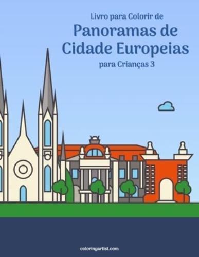 Livro para Colorir de Panoramas de Cidade Europeias para Crianças 3