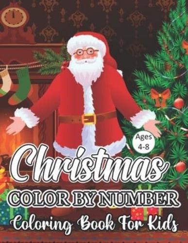 Christmas Color By Number Coloring Book For Kids Ages 4-8