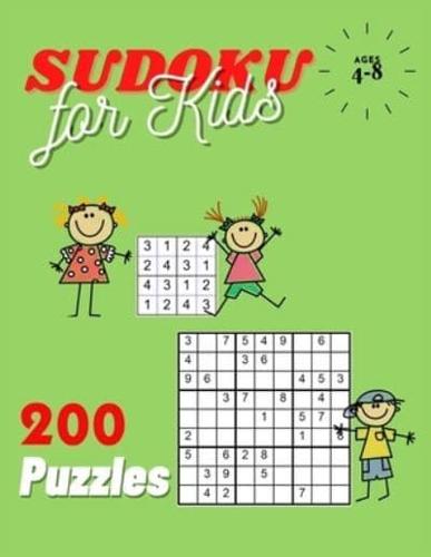 200 Puzzles Sudoku for Kids Ages 4-8