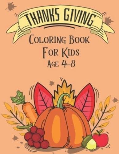 Thanksgiving Coloring Book for Kids