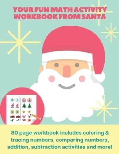 Your Fun Math Activity Workbook from Santa