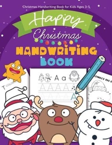 Christmas Handwriting Book for Kids Ages 3-5