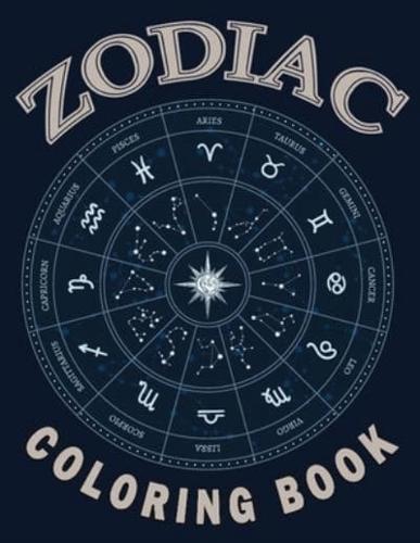 Zodiac Coloring Book Aries, Taurus, Gemini, Cancer, Leo, Virgo, Libra, Scorpio, Sagittarius, Capricorn, Aquarius Pisces