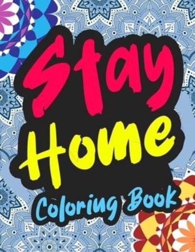 Stay Home Coloring Book