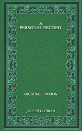 A Personal Record - Original Edition