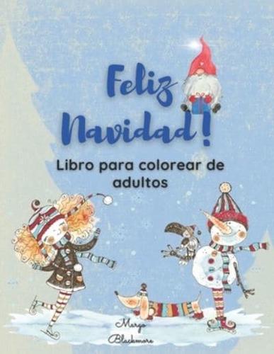 Feliz Navidad Libro De Colorear Para Adultos