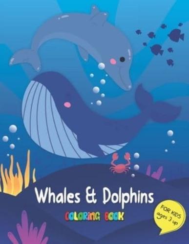 Whales and Dolphins Coloring Book