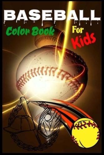 Baseball Color Book For Kids