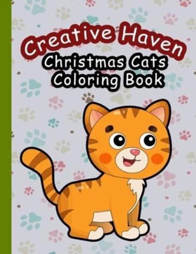 Creative Haven Christmas Cats Coloring Book