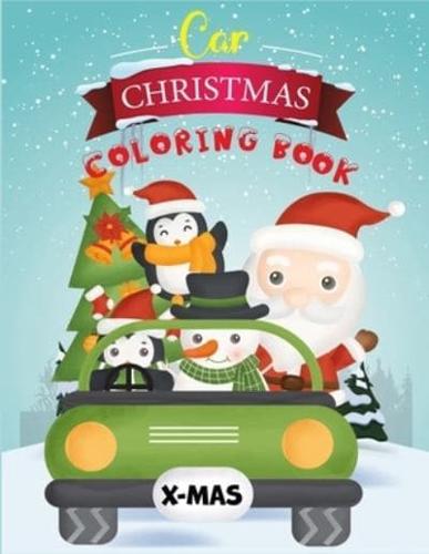 Car Christmas Coloring Book