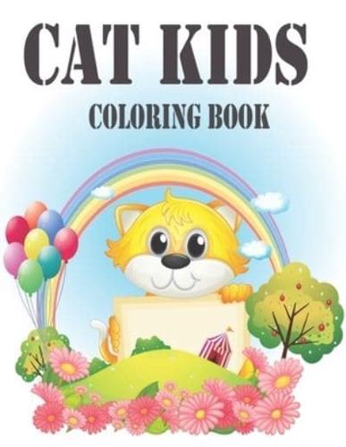 Cat Kids Coloring Book