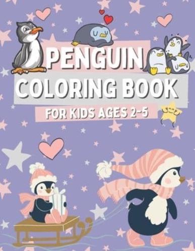 Penguin Coloring Book for Kids Ages 2-5