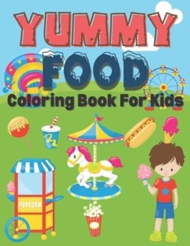 Yummy Food Coloring Book for Kids