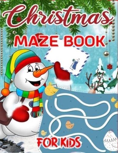 Christmas Maze Book For Kids