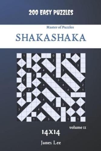 Master of Puzzles - Shakashaka 200 Easy Puzzles 14X14 Vol.11