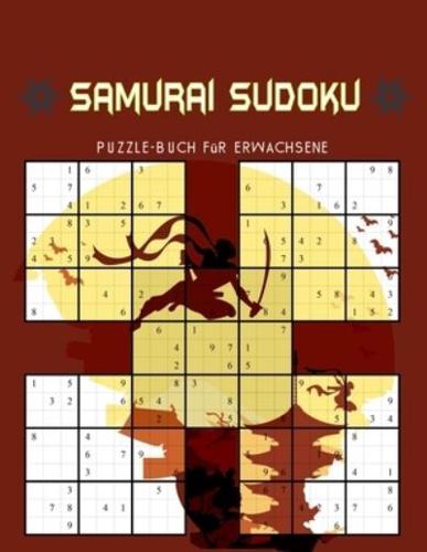 Samurai sudoku Puzzle-Buch für Erwachsene: 500 Puzzle-Buch, Überlappung mit 100 Puzzles im Samurai-Stil, unterhaltsam und herausfordernd