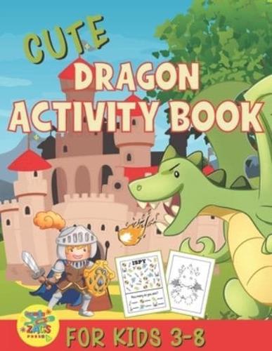Cute Dragons Activity Book for Kids 3-8