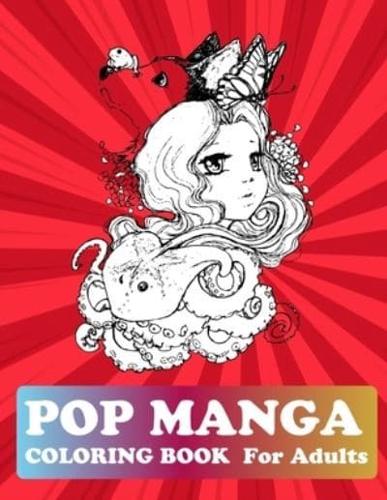 Pop Manga Coloring Book For Adults