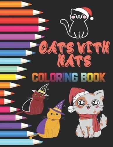 CATS WITH HATS Coloring Book