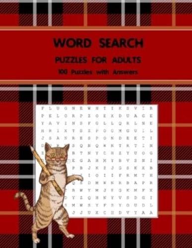 Word Search Puzzles for Adults, 100 Puzzles With Answers