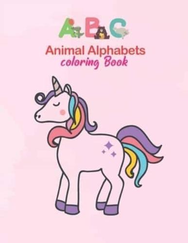 ABC Animal Alphabets Coloring Book