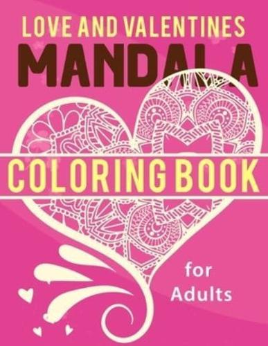 Love and Valentine's Mandala Coloring Book