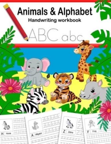 Animals and Alphabet Handwriting Practice Workbook