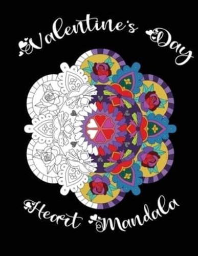 Valentine's Day Heart Mandala