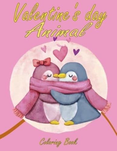 Valentine's Day Animal Coloring Book