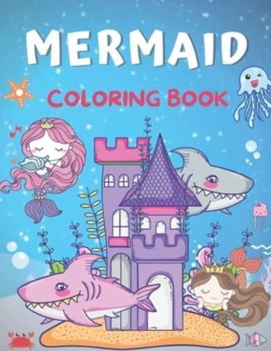 Mermaid Coloring Book: 100 Pages Coloring Book for Kids Ages 4-8 & 9-12