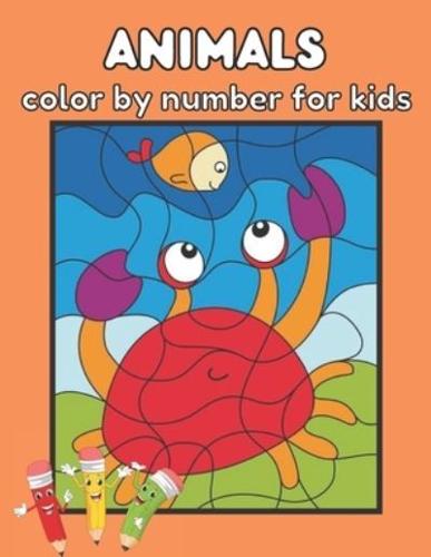 Animals Color by Number for Kids