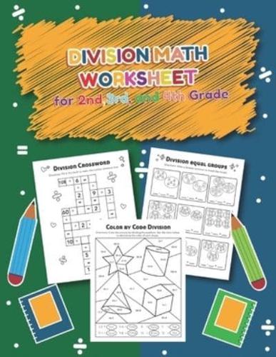 Division Math Worksheet for 2Nd, 3rd and 4th Grade